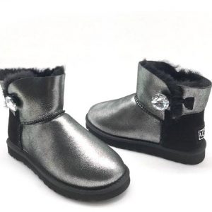 Угги женские UGG BAILEY BUTTON BLING MINI Shiny