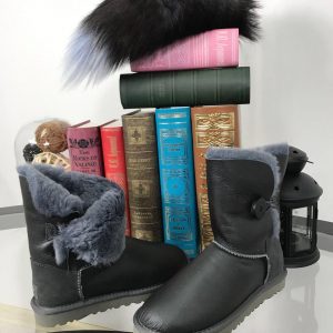 Угги женские UGG BAILEY BUTTON Leather