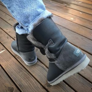 Угги женские UGG BAILEY BUTTON Leather