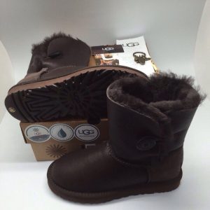 Угги женские UGG BAILEY BUTTON Leather