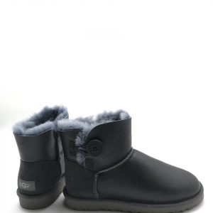 Угги женские UGG BAILEY BUTTON MINI Leather