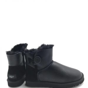 Угги женские UGG BAILEY BUTTON MINI Leather