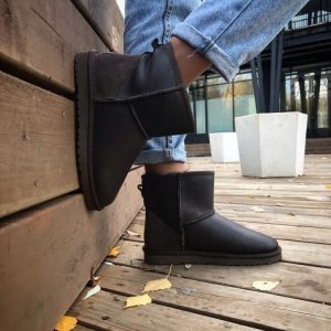 Угги женские UGG CLASSIC MINI Leather