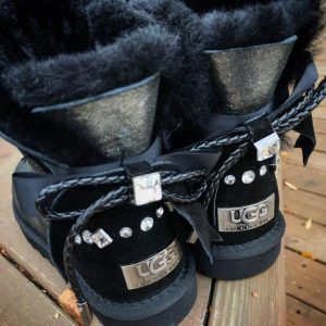 Угги женские UGG SELENE BAILEY BOW MINI Shine