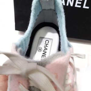 Кроссовки женские Chanel Grey Wool