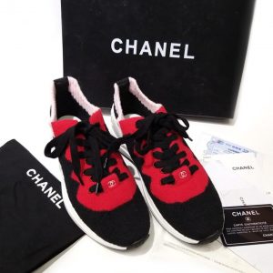 Кроссовки женские Chanel Red Wool