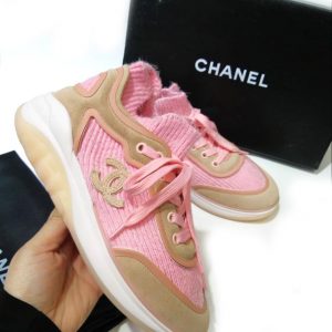 Кроссовки женские Chanel Pink Angora