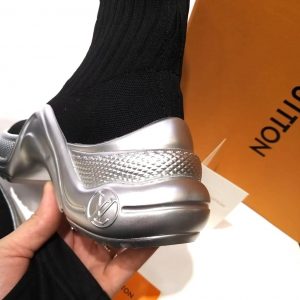 Кроссовки высокие женские Louis Vuitton ARCHLIGHT Black Silver