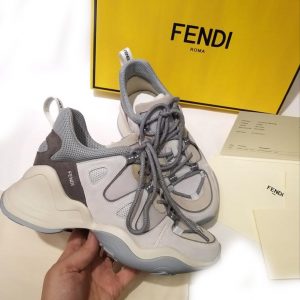 Кроссовки женские Fendi FFluid Grey