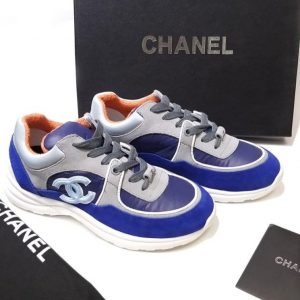 Кроссовки женские Chanel Grey Blue