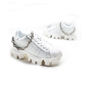Кроссовки женские Prada Adidas CloudBust White