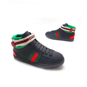 Кеды женские Gucci Black Green