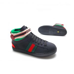 Кеды женские Gucci Black Green