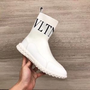 Кроссовки женские высокие Valentino VLTN White