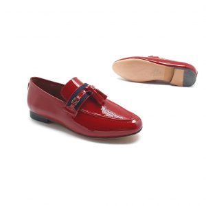 Лоферы женские Gucci Red Patent Leather