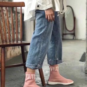 Кроссовки женские высокие Valentino VLTN Pink