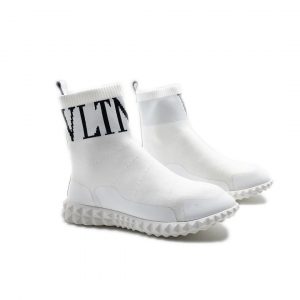 Кроссовки женские высокие Valentino VLTN White
