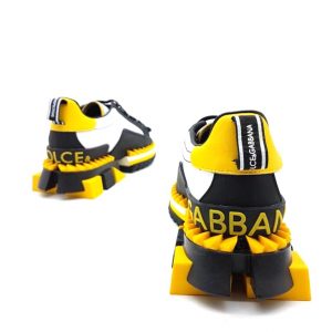 Кроссовки женские Dolce & Gabbana SUPER QUEEN Yellow Black