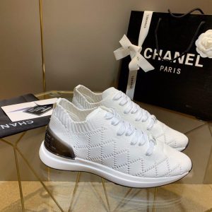 Кроссовки женские Chanel Rhomb White