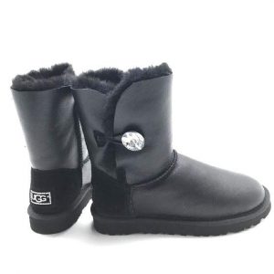 Угги женские UGG BAILEY BUTTON BLING Leather