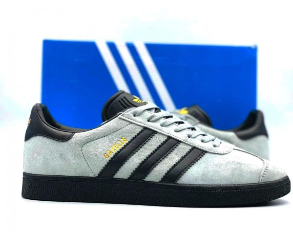 Adidas gazelle grey black exclusive online