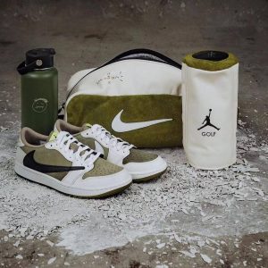 Кроссовки Nike AIR JORDAN LOW TRAVIS SCOTT OLIVE