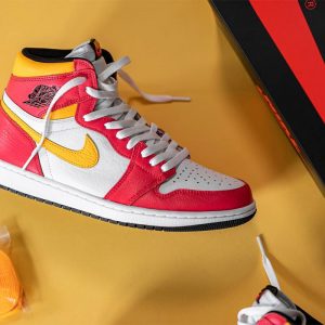 Кроссовки Nike Air Jordan 1 High “Light Fusion Red”